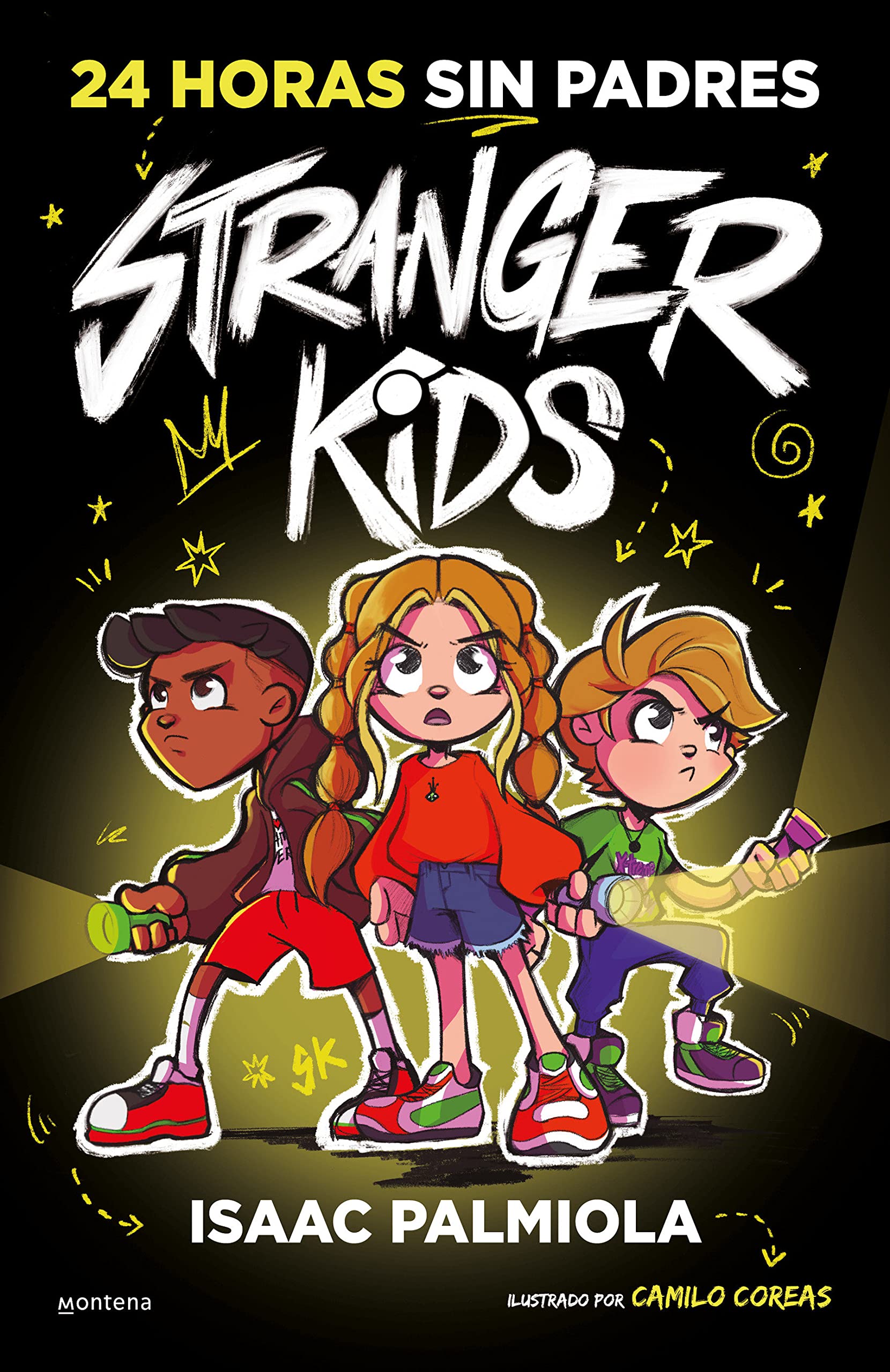 Portada del libro 24 horas sin padres de la saga Stranger Kids