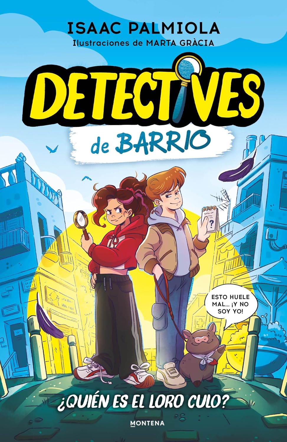 Portada del libro ¿Quién es el loro Culo? de la saga Detectives de barrio